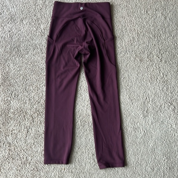 Lululemon Invigorate High-Rise Crop 23" Cassis Leggings - Picture 2 of 8